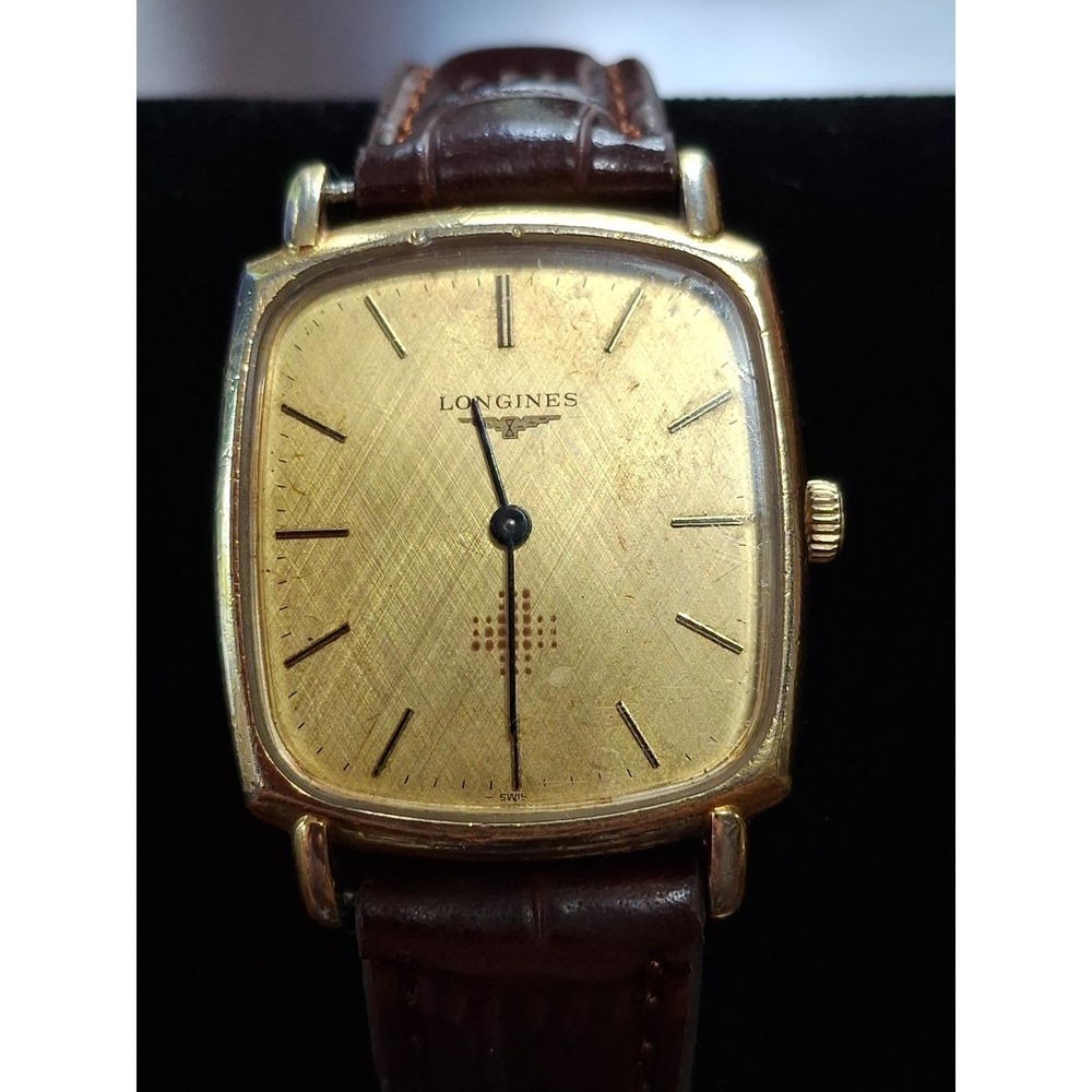 Vintage Longines Quartz Watch with Square (TV) Case. *PRE-WORN READ DESCRIPTION*